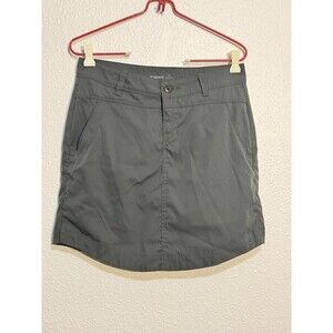 Toad&Co Gray Metrolite Skirt EUC Size 4 Polyester Gorp Outdoor Golf Hiking